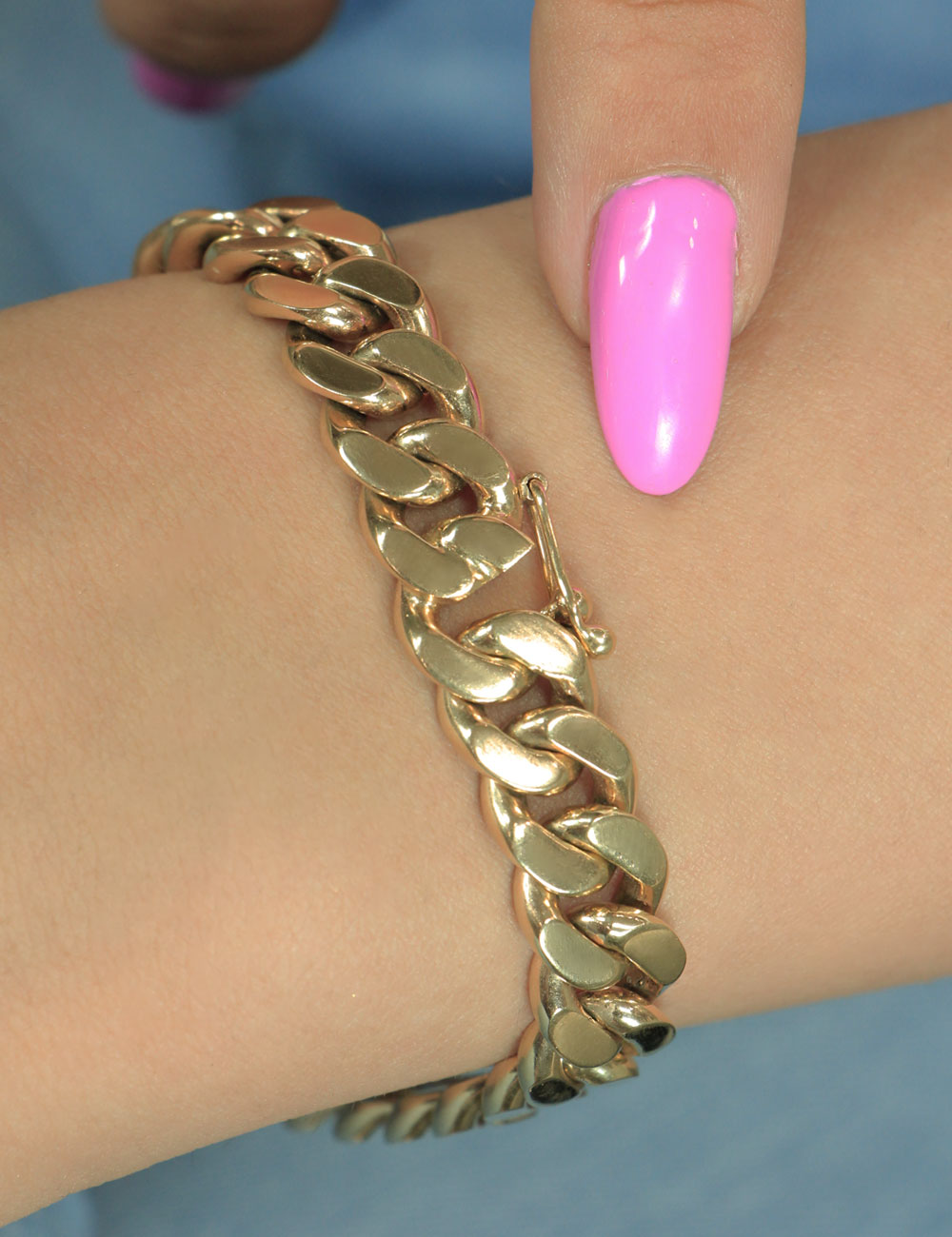 14ct Gold 1.50 Carats Diamond Personalized Name Bracelet-3