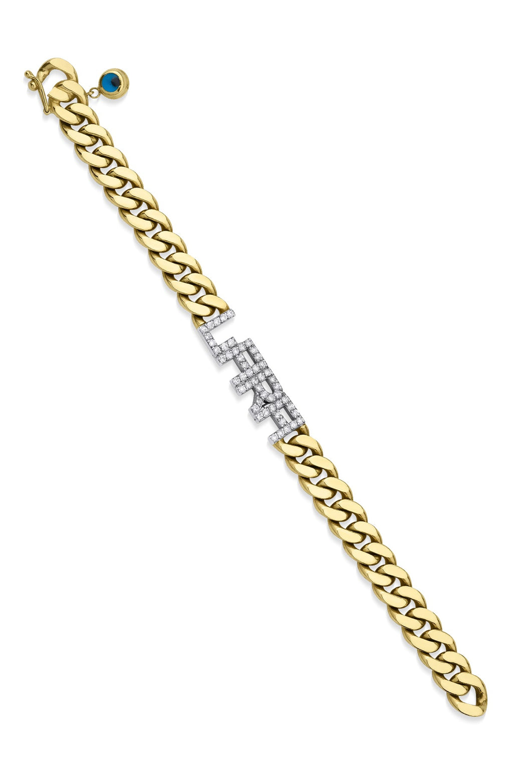 14ct Gold Personalized Diamond Bracelet-1