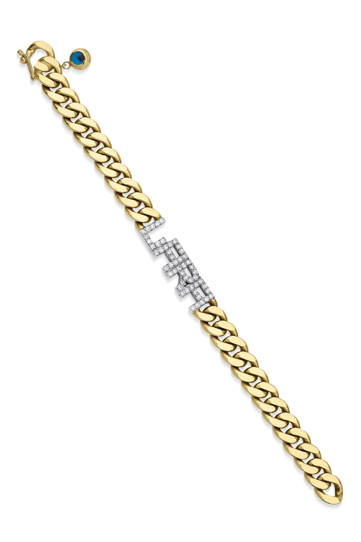 14ct Gold Personalized Diamond Bracelet-1