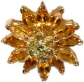 Colorful Daisy Ring-Sterling Silver & Semi-Precious Gemstones (any stone available)-10