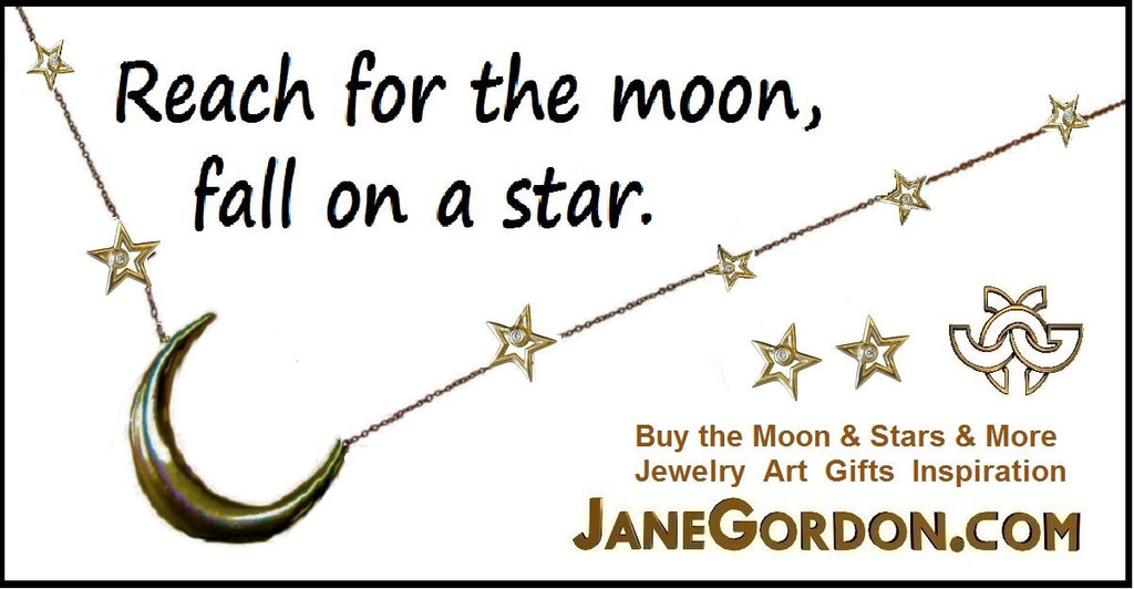 Star Earrings-Solid Stars-14K with black diamonds or semi-precious-3