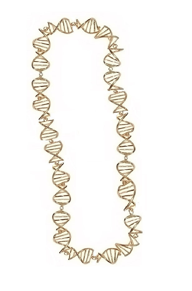 DNA Strand Necklace- DNA Linked chain- 18K-2