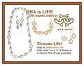 DNA Strand Necklace- DNA Linked chain- 18K-0