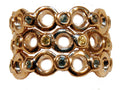 Circle Dot Stacking Ring - 14K  shown with semi precious-0