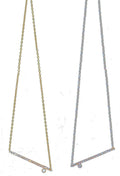Dot & Line- Sterling Silver earrings with one diamond dot, and inspirational messages-10