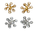 Fireworks-9 earrings-14K gold with diamonds-0