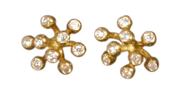 Fireworks-9 earrings-Sterling Silver with diamonds and plate options-2
