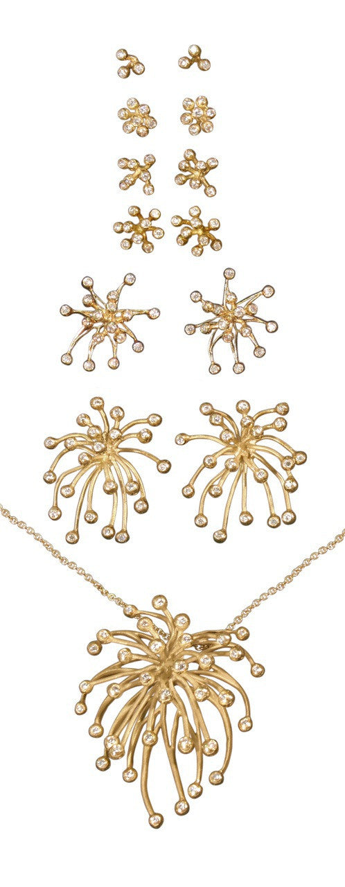 Fireworks-9 earrings-Sterling Silver with diamonds and plate options-4