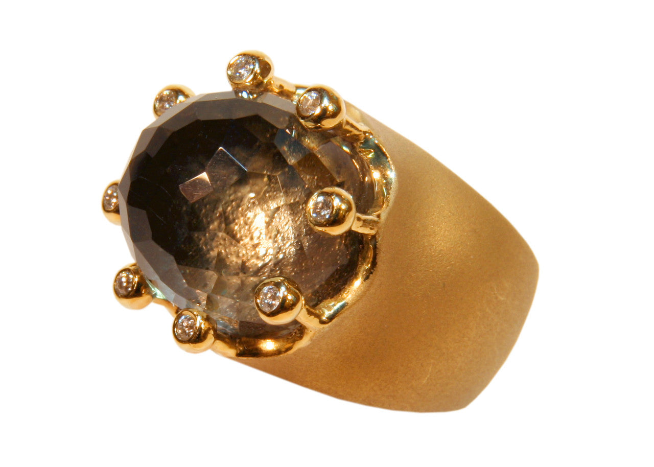 The Imperial Crown Ring- 20 Carat Gemstones with Diamonds in 18K Gold-36