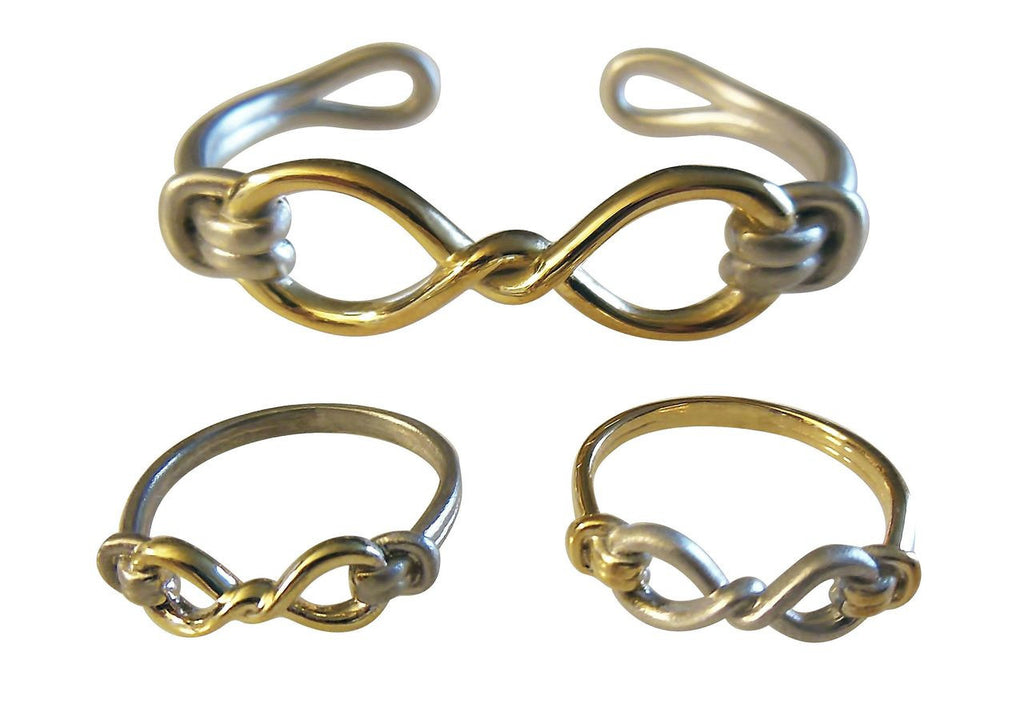 Infinity Knot Ring- 18K Gold. Tied up in infinity possibility.-14