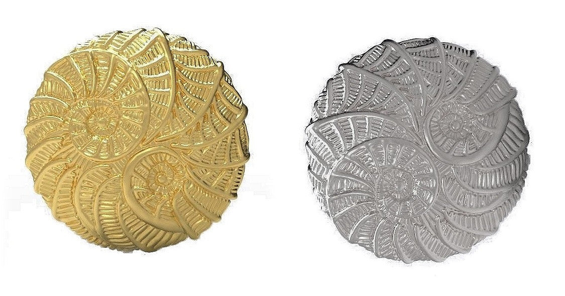Koru Large Pendant/Necklace: 18K Gold. i3f = Imagine Inspire Innovate Foundation-27