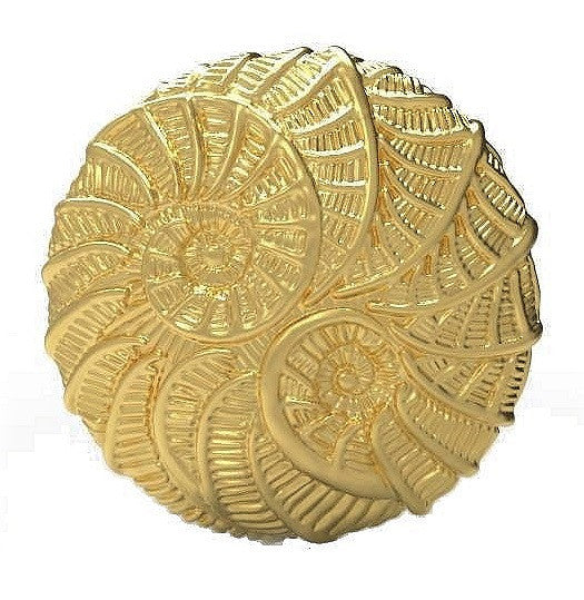 Koru Large Pendant/Necklace: 18K Gold. i3f = Imagine Inspire Innovate Foundation-20