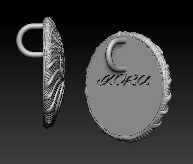 Koru Large Pendant/Necklace: 18K Gold. i3f = Imagine Inspire Innovate Foundation-17