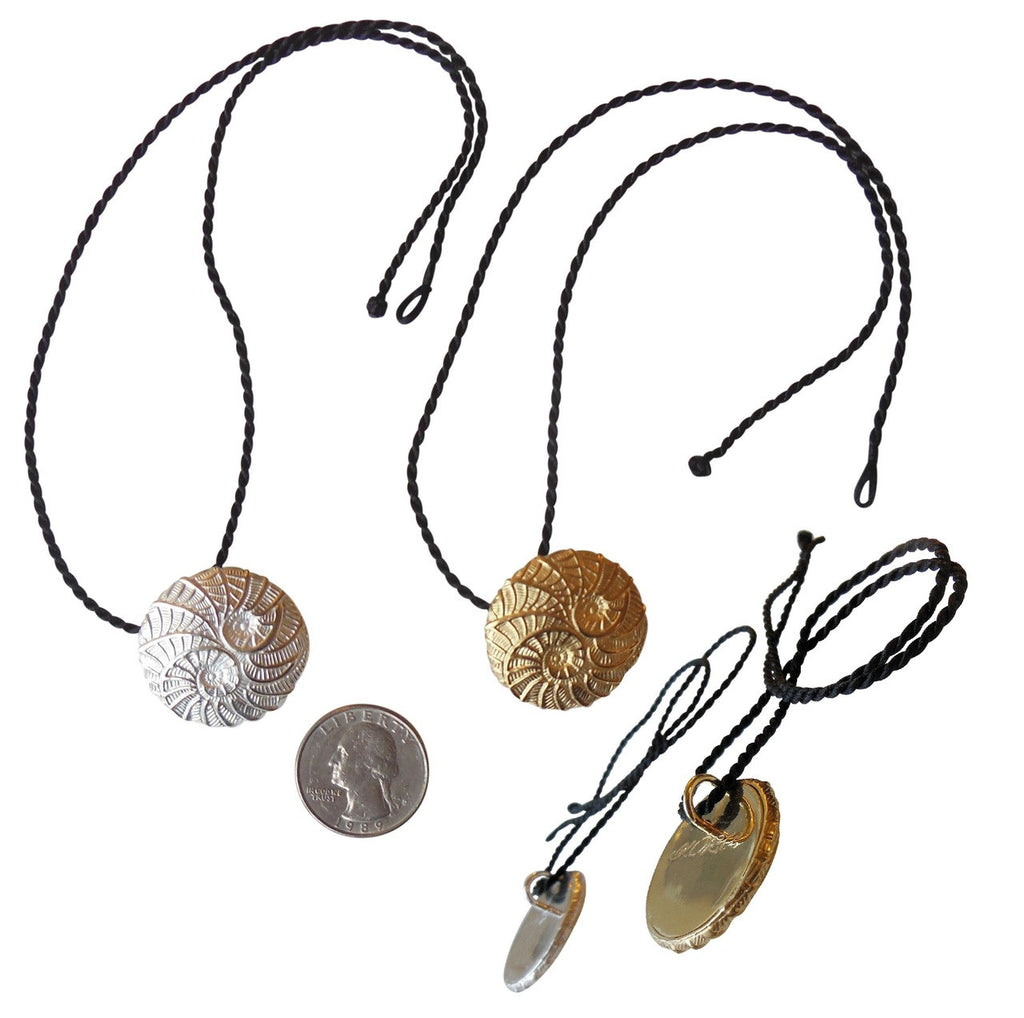 Koru Large Pendant/Necklace: 18K Gold. i3f = Imagine Inspire Innovate Foundation-16
