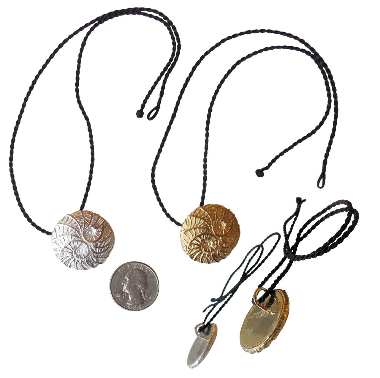 Koru Large Pendant/Necklace: 18K Gold. i3f = Imagine Inspire Innovate Foundation-16