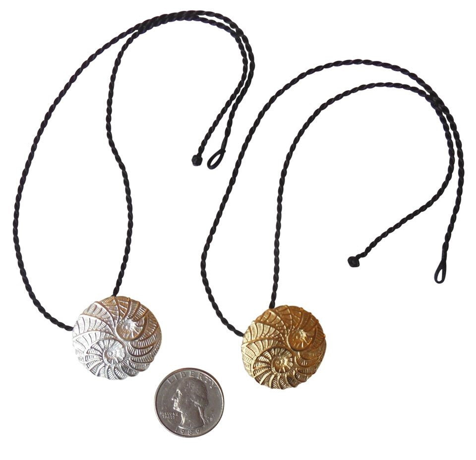 Koru Large Pendant/Necklace: 18K Gold. i3f = Imagine Inspire Innovate Foundation-10