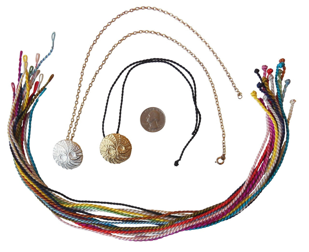 Koru Large Pendant/Necklace: 18K Gold. i3f = Imagine Inspire Innovate Foundation-30