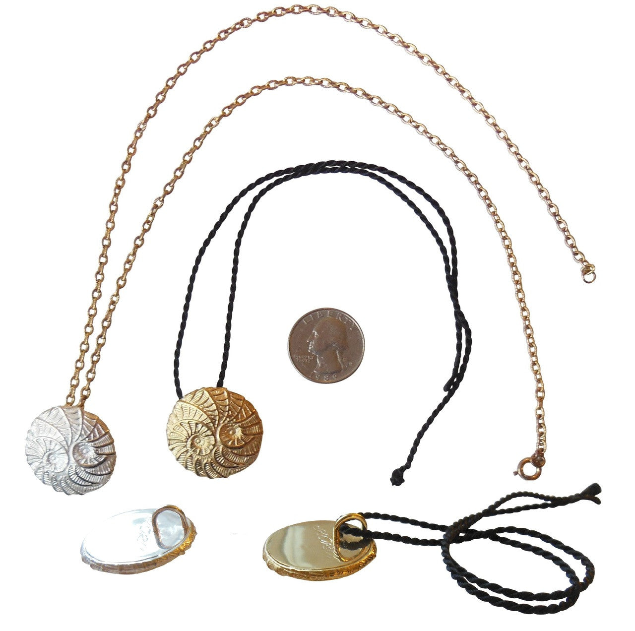 Koru Large Pendant/Necklace: 18K Gold. i3f = Imagine Inspire Innovate Foundation-11