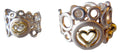 Peace, Love and Abundance Ring (Narrow) Diamonds in 18K Gold & Sterling Silver-0